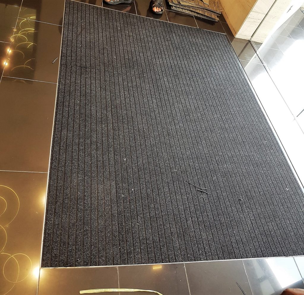 The PVC Rib mat members are sent to the factory for the edging fix and rubber joining and left for curing, thereafter resent to the site and laid.
