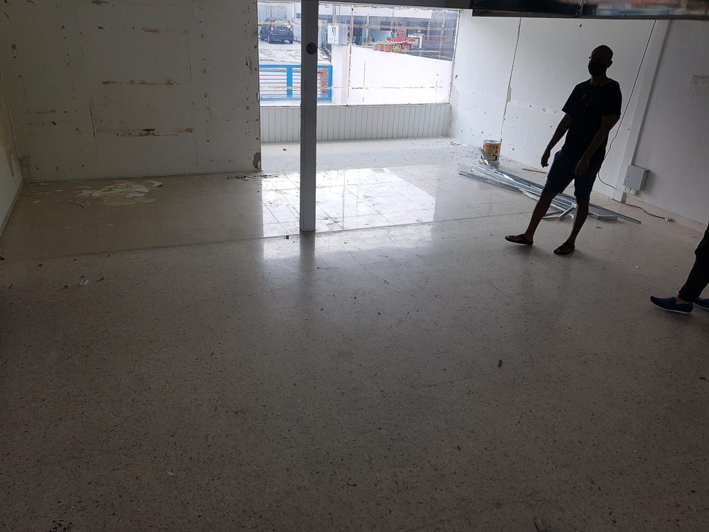 Main floor prior installation.