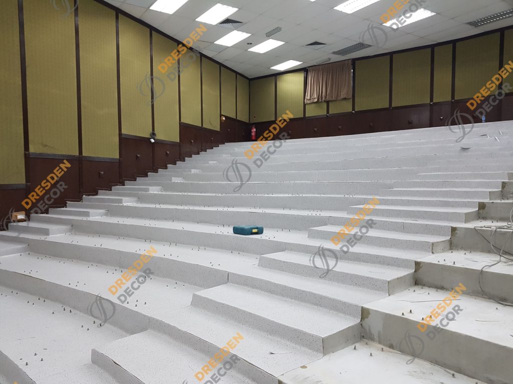 Vinyl roll installation in progress