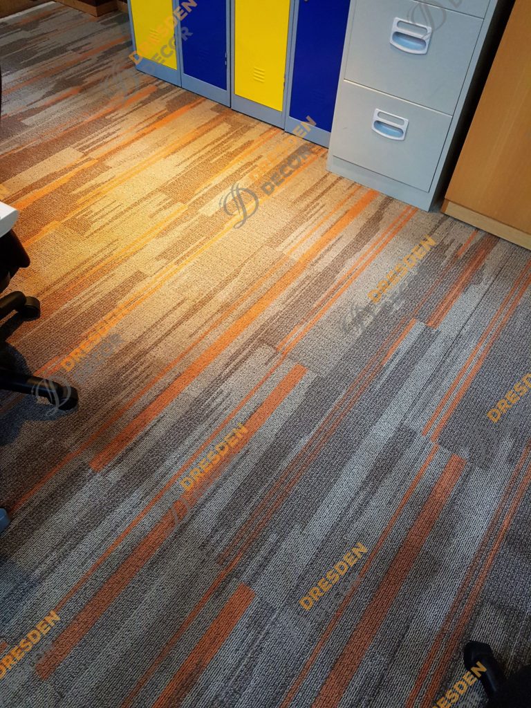 Carpet installation completed.