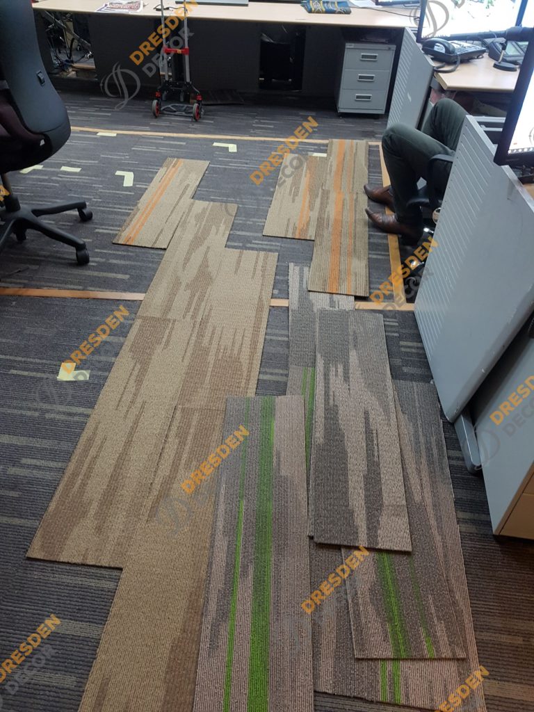 Carpet choosing process.