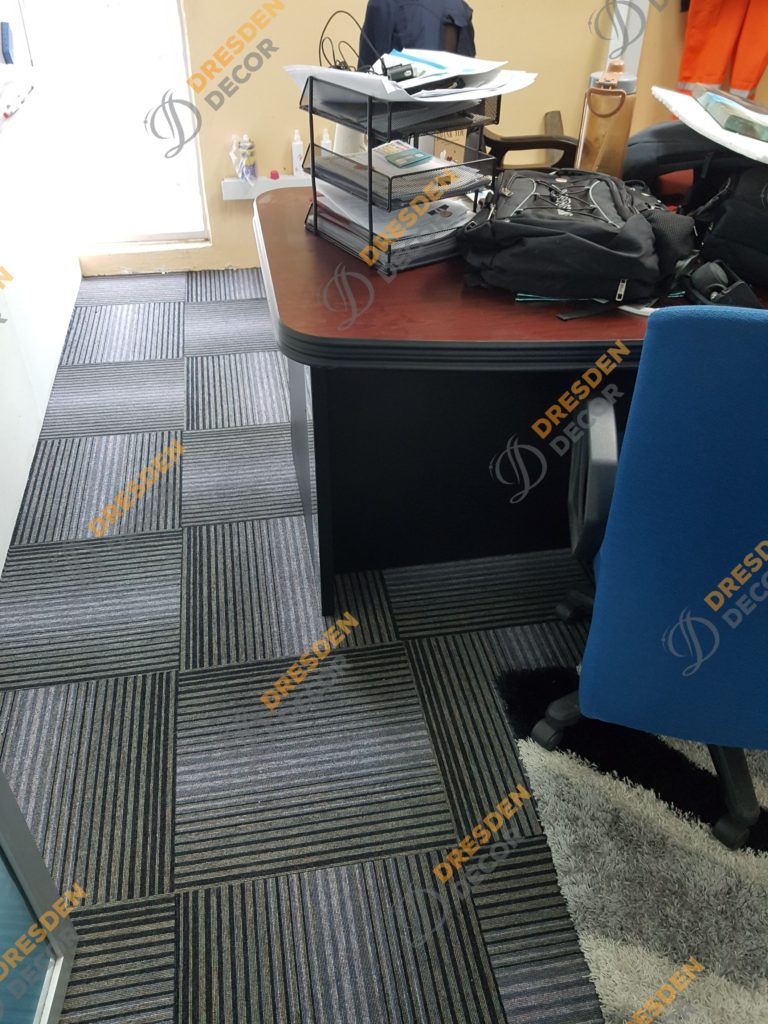 Installation of Carpet Tiles Completed.