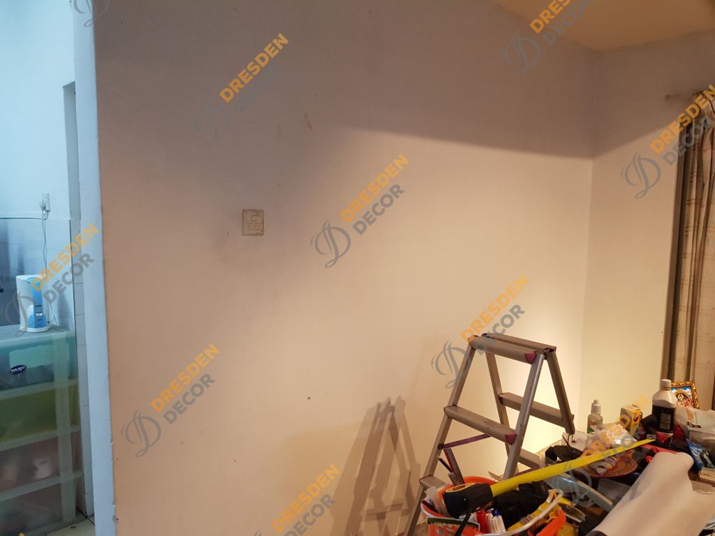 Before Korean Wallpaper installation.
