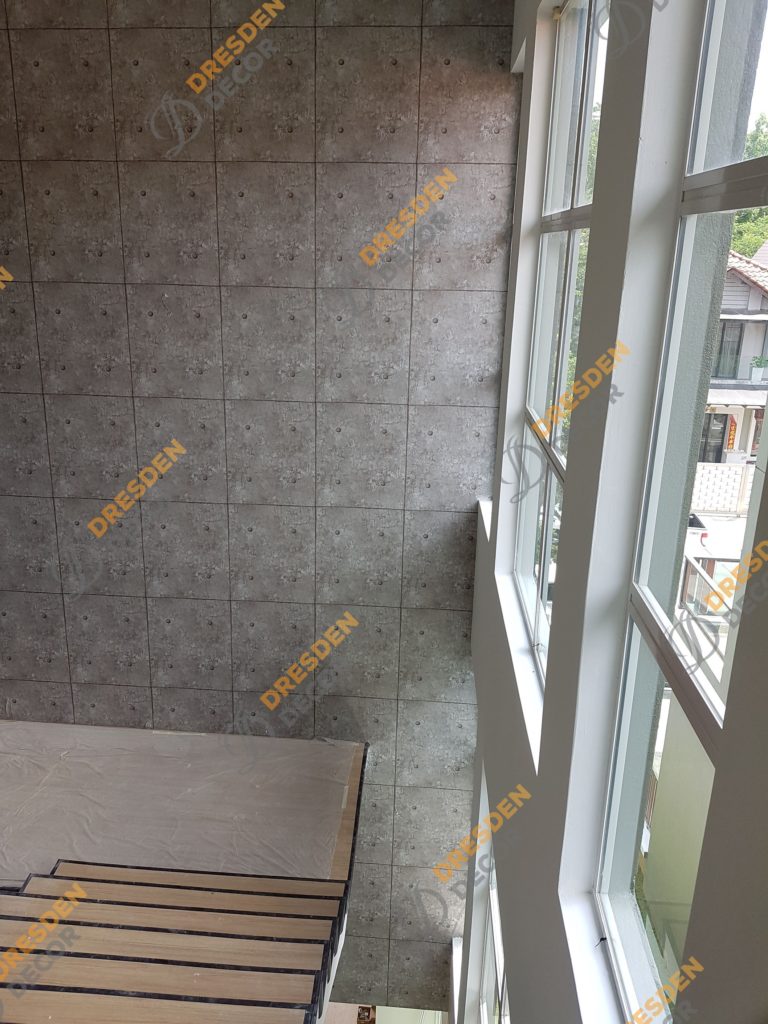 Malaysian made wallpaper for staircase