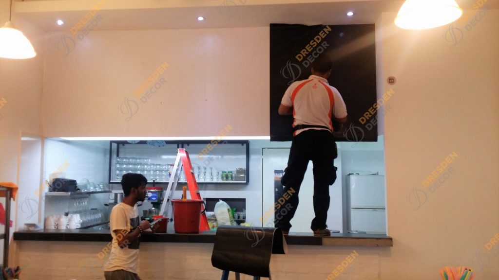 Installation in progress for European Wallpaper