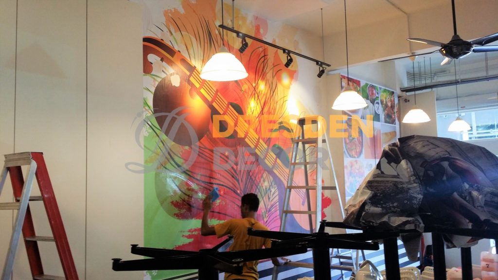 Customized Mural Wallpaper installed