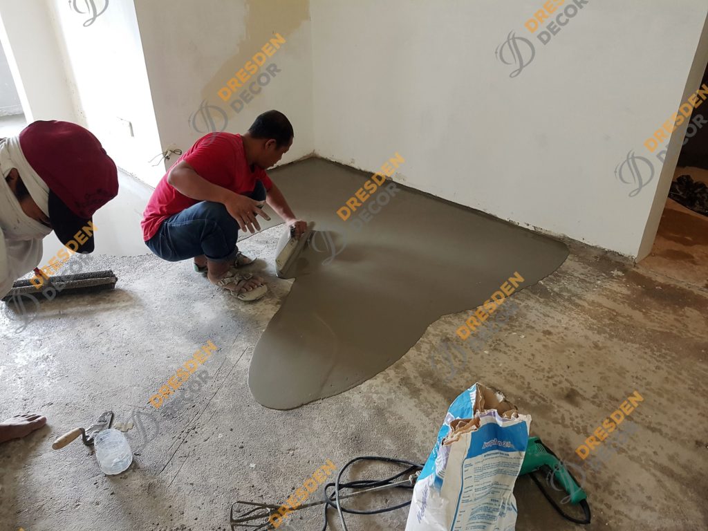 Self leveling process started