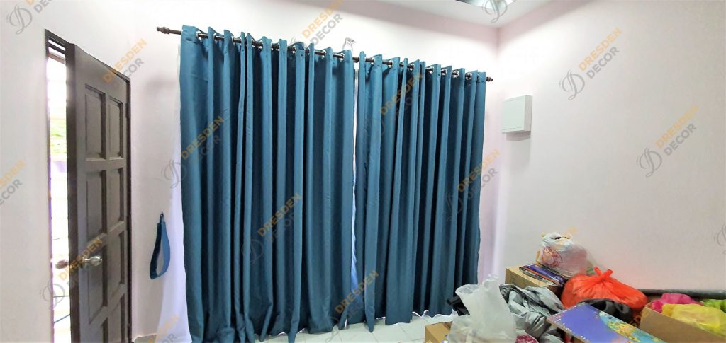 Curtain installed