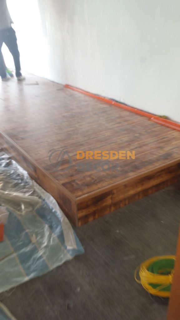 Installation in completed - dance floor