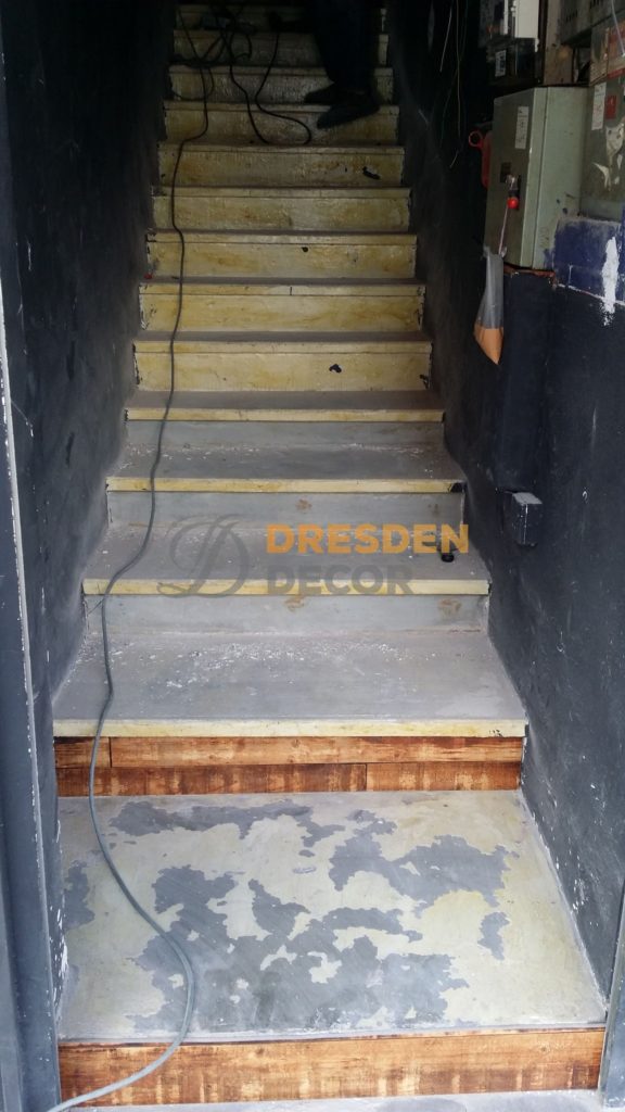 Stairs before installation
